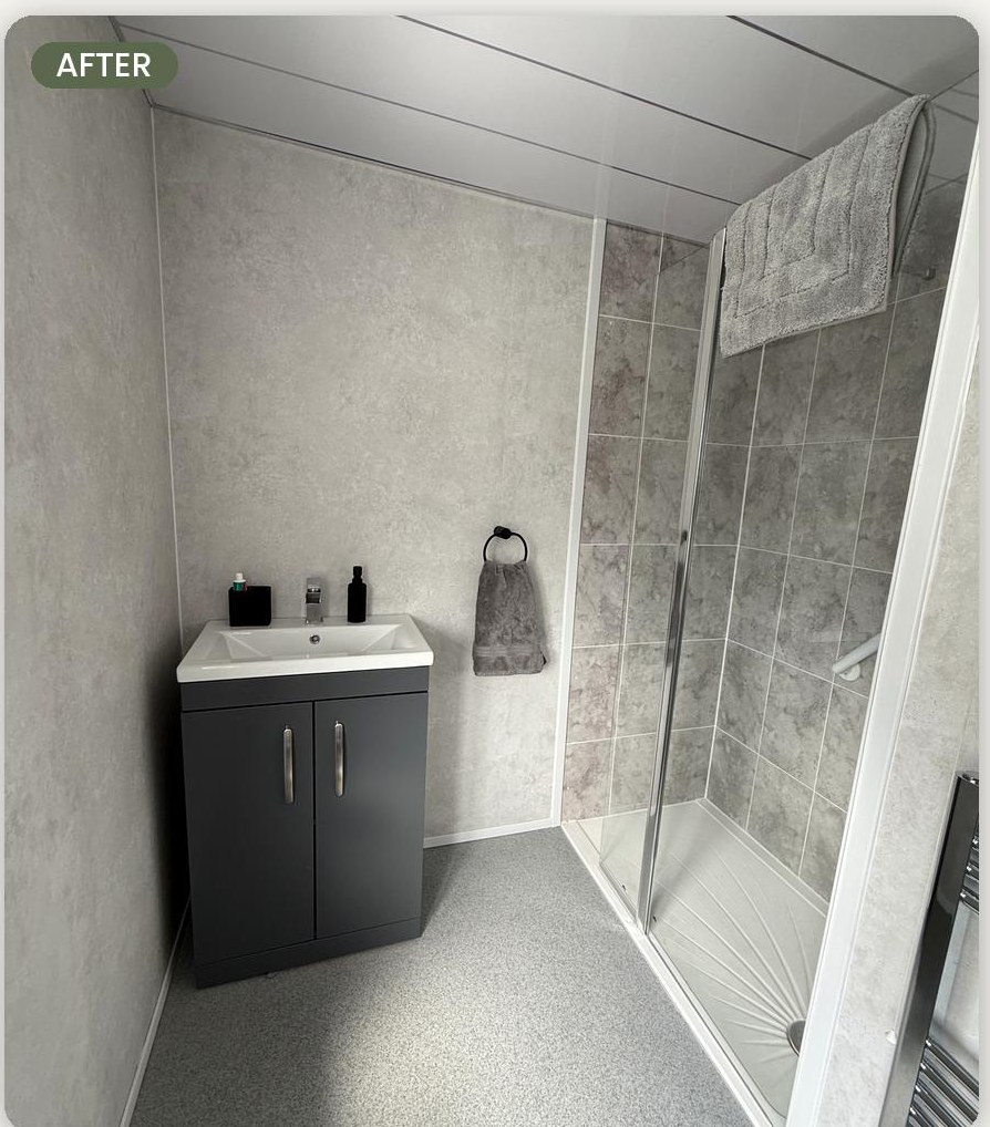 Shower room, East Kilbride after